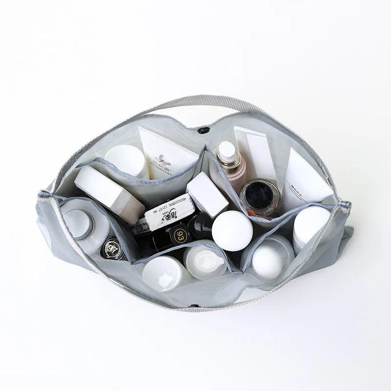 Сумка-органайзер, женская нейлоновая сетчатая дорожная сумка, кошелек, дорожная внутренняя косметичка для макияжа, женская сумка-тоут, женская сумка для хранения