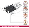 VICTORINOX Swiss Card 13 Functions Nail Care Compact Black Stainless Steel Multi-Tool