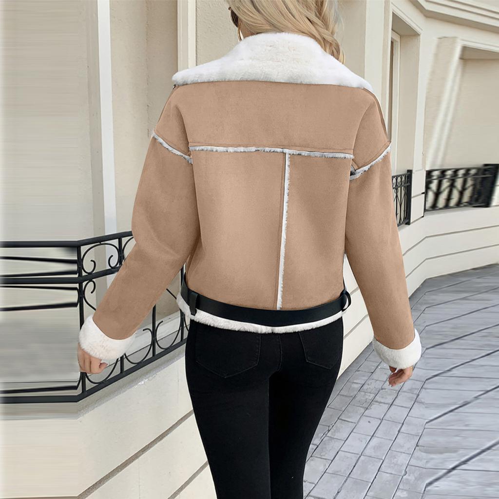 Женские деловые повседневные рабочие куртки с пуговицами и лацканами, с открытым передом, с длинным рукавом и капюшоном, осенний наряд