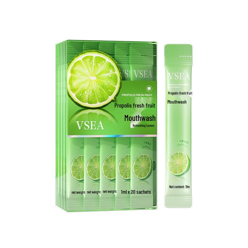 VSEA Мятный ополаскиватель для рта: Освежает дыхание, Отбеливает зубы, Удаление зубного налета, Одноразовый. Любимчик TikTok!