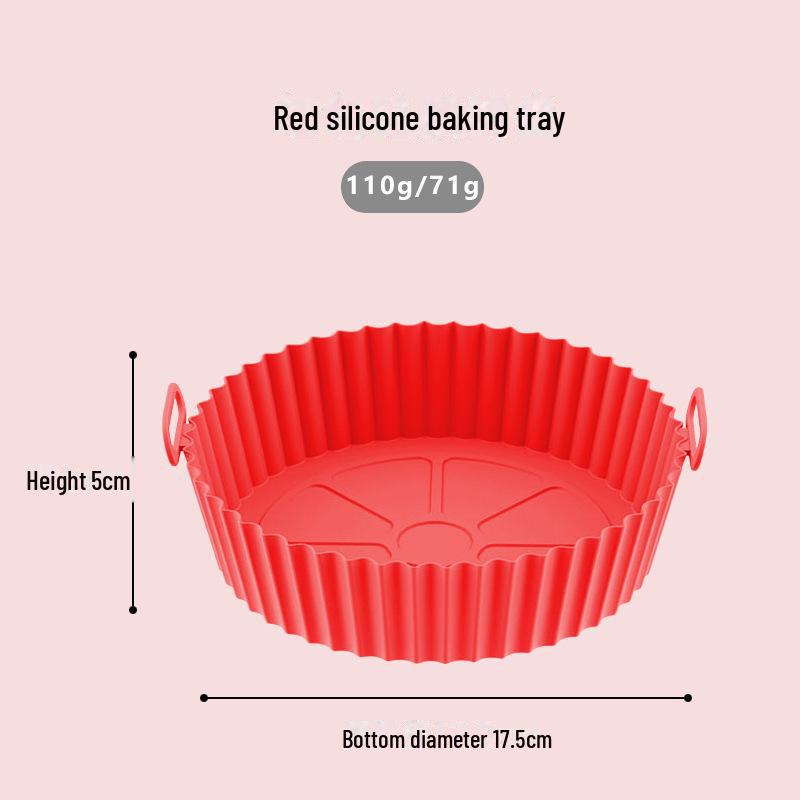 Складная силиконовая кастрюля для фритюрницы и противень для выпечки - устойчивая к высоким температурам, пищевого класса