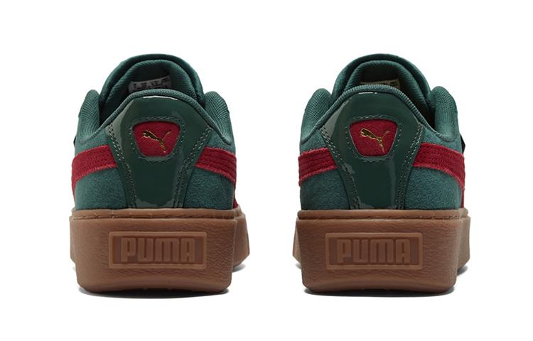 Женские кроссовки PUMA Платформа Велюровые кроссовки Зеленый Женские