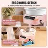 Pottery Wheel 10in Ceramic Wheel Foot Pedal Touch Screen 350W 3 Legs Pink