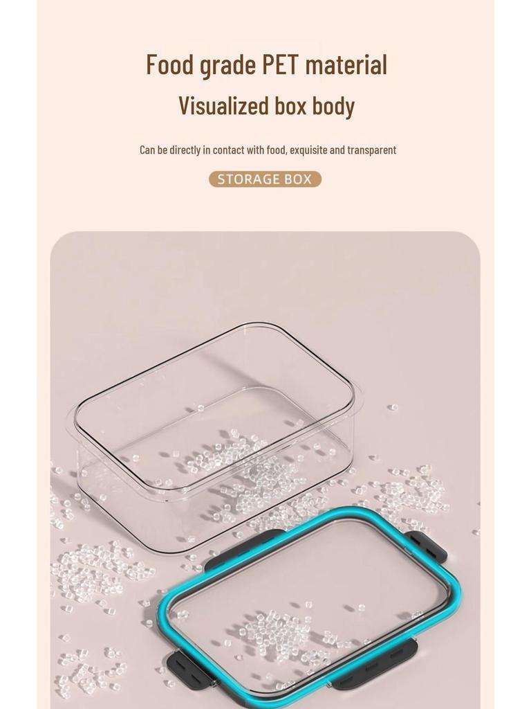 Прозрачный контейнер для хранения продуктов большого объема, пищевой, для холодильника и морозильной камеры