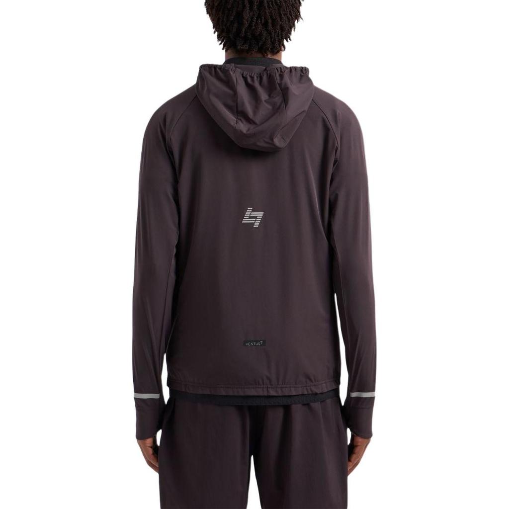 Emporio Armani EA7 Весна-Лето 2024 Толстовка с капюшоном на молнии с длинным рукавом и принтом логотипа Мужская толстовка Черный 6DPM57-PNDDZ-1771