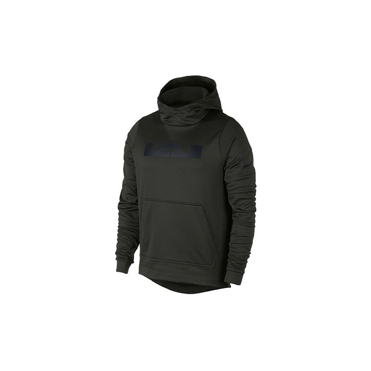Nike Lebron Hoodie Pullover Men Tops Military-Green AQ8318-355