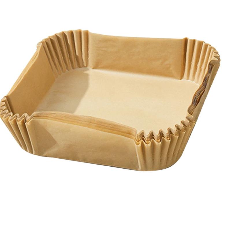 50 шт. одноразовые бумажные подкладки для фритюрницы антипригарный коврик аксессуары для фритюрницы подкладка для фритюрницы противень духовка кухонные принадлежности для выпечки