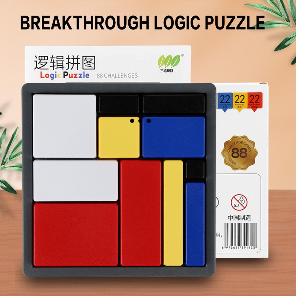 Educational Building Blocks Puzzle For Kids Logic Training Toy Safe ABS Material Family Interactive Game