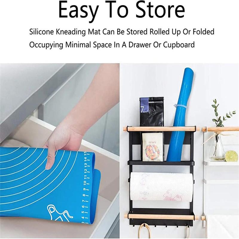 Cooking Dough with Silica Gel Kneading Pad Baking Silica Gel Pad Food-grade Thickening Scale Anti-overflow Heat Insulation Pad