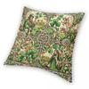 Irish Folk Art Celtic Chronicles Square Pillowcase Polyester Linen Velvet Printed Zip Decorative Pillow Case Bed Cushion Cover