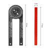 Level With Marking Pencil Carpenter Angle Finder Woodworking Scale Measuring Ruler ABS Angle Finder Mitre Saw Protractor
