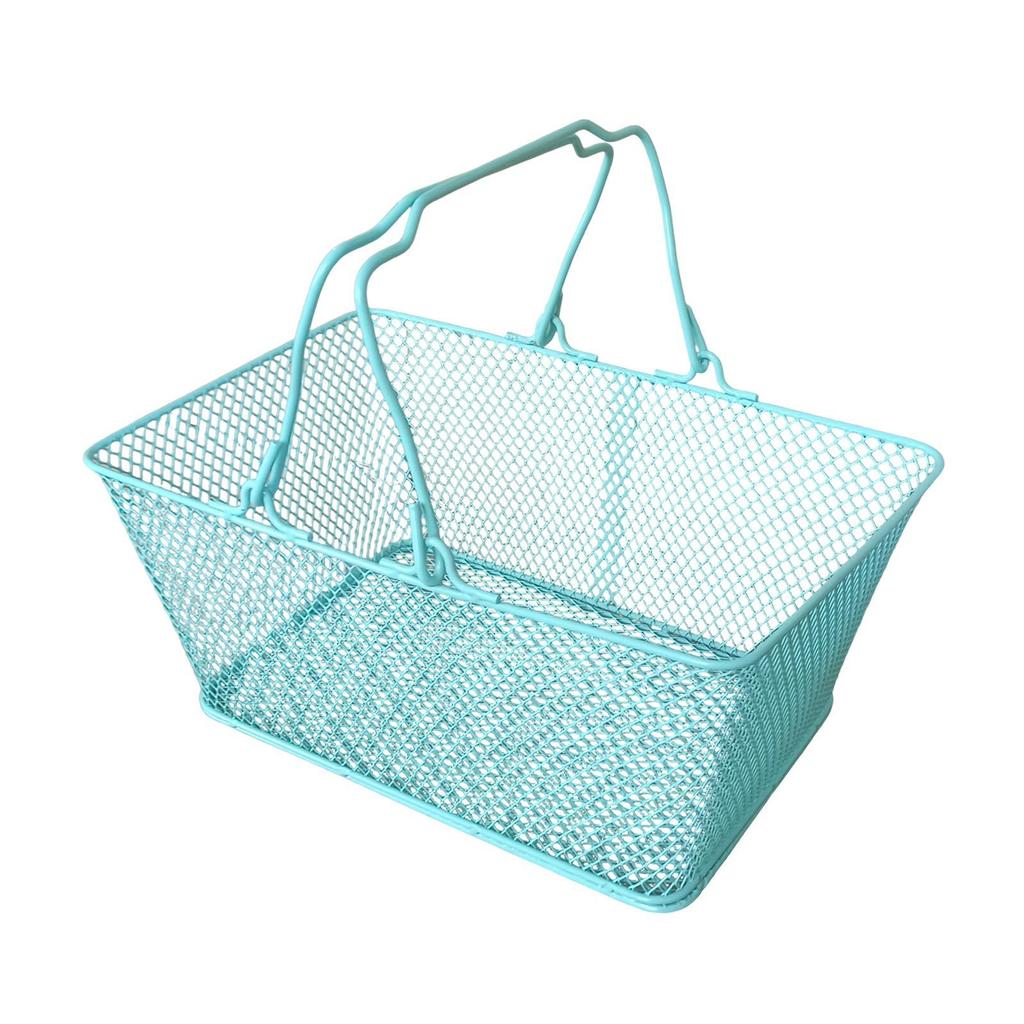 Shopping Basket with Handle Grocery Basket for Bookstore Kitchen Flower Stop