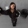 Womens Long Sleeve Color Block Tracksuit Casual Fall Winter Set Streetwear