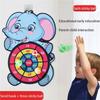 Настольная игра «Дартс» с животными, 6 липкими шариками, развивающие игрушки для занятий спортом в помещении для детей 2, 3, 4, 5, 6 лет