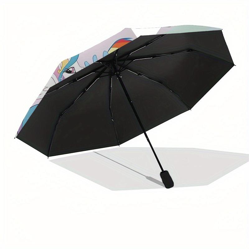 1pc Rainbow Dash, Friendship Themed High-quality Umbrella,Automatic Opening and Closing Umbrella,Multi-functional Umbrella G0811096
