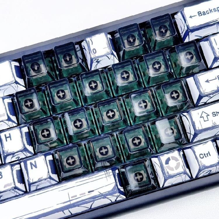 PC Heart Keycaps 21 Keys OEM Height Slip Mechanical Upgrade