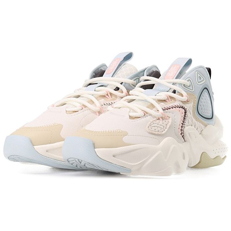 Anta Кроссовки для папы серии Lifestyle Non-Slip, износостойкие, средней высоты, женские, серо-синие 122148080-3