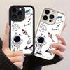 JT125 Очаровательный Астронавт Рисунок Едет на Ракете для iPhone 17 16 15 Pro Max Samsung S26 S25 Ultra A17 A16 A07 A56 Xiaomi 15T Redmi 15c 14c Мягкий ТПУ Чехол