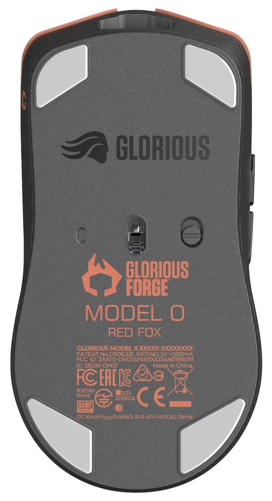 Glorious Model O Pro Wireless - Red Fox - Ultra-lightweight, Durable, High-performance Wired and Wireless Gaming Mouse (GLO-MS-OW-RF-FORGE MS624)