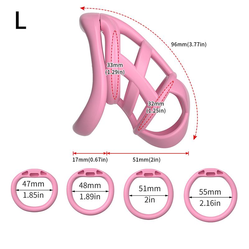 Male Chastity Cage Sex Toys Sissy Femboy Beginner Flat Chastity Cage Belt Cock Cage Man Urethra Lock Penis Rings Men Adult Goods