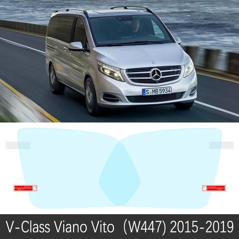 Для Mercedes Benz Vito V-Class Viano Valente Metris зеркальная пленка HD противотуманная непромокаемая наклейка на авто зеркало аксессуары
