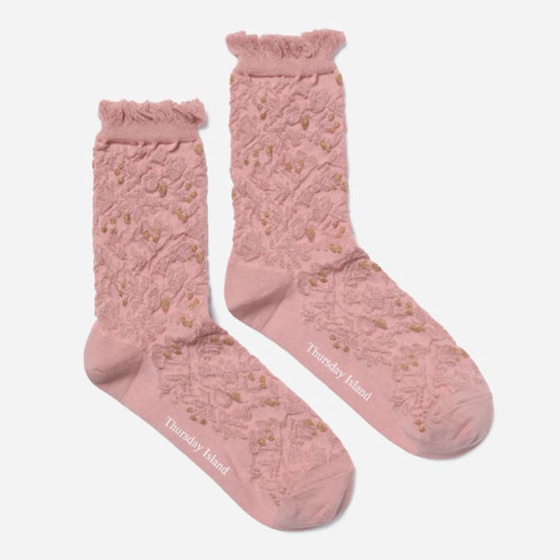Thursday Island Flower Skashi Socks_T256MSC132W