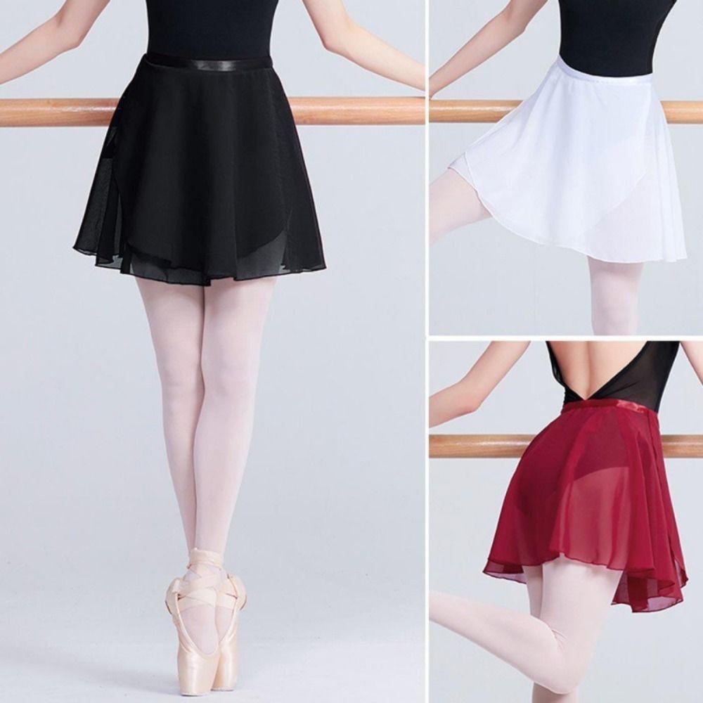 Lace Ballet Dance Skirt Stretchy Gymnastics Wrap Skirt Ballet Dancing Skirt Adult/Children