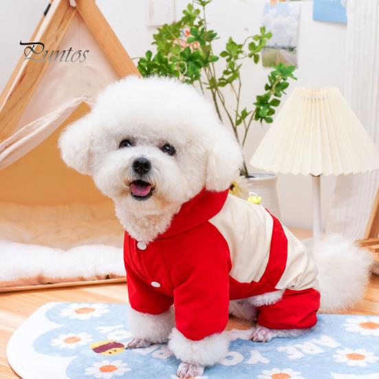 Зимнее пальто для домашних животных, ветрозащитный теплый комбинезон для домашних животных, термоодежда для собак, комбинезон для маленьких собак в холодную погоду