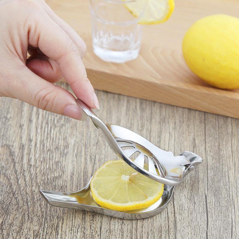 Manual Lemon Squeezer Heavy Duty Stainless Steel Handheld Fruit Juicer Press for Lime Orange Kitchen Bar Party Drink Making