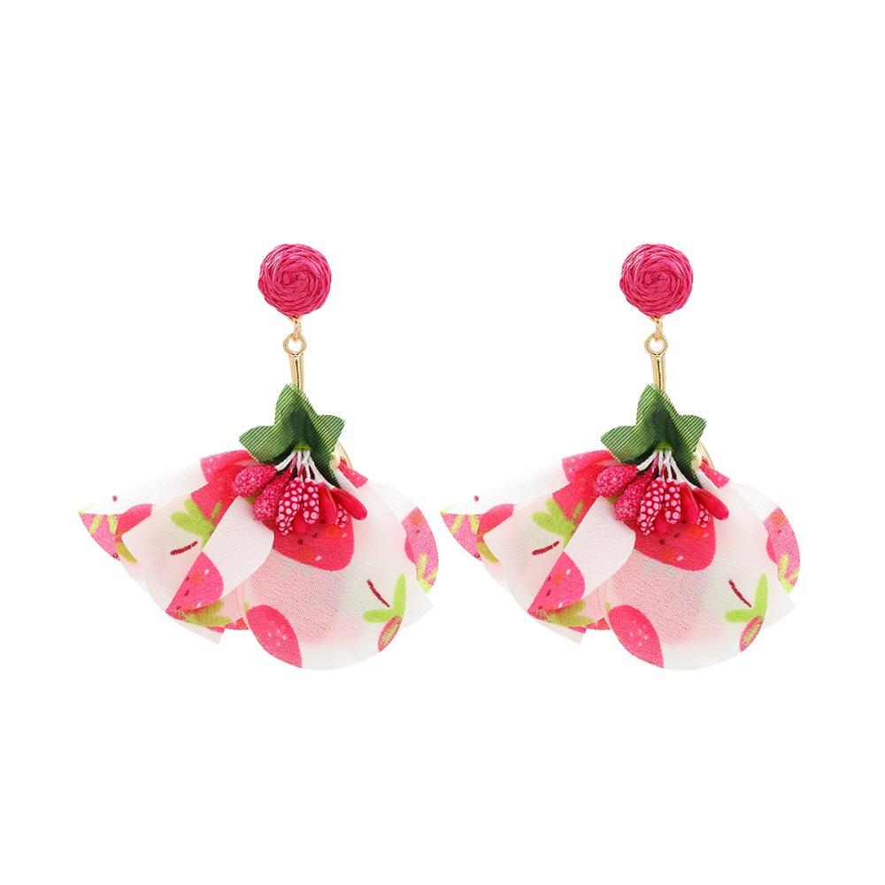 Sweet Flower Dangle Earrings Exaggerated Petals Stud Earrings Romantic Beach Earrings  Vacation