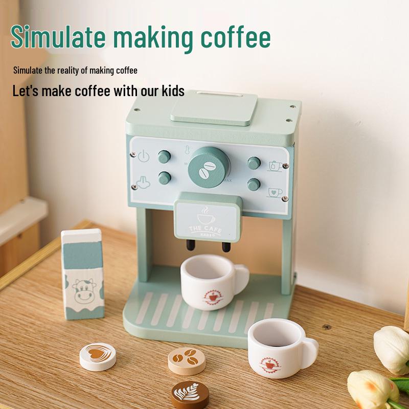 Деревянный игровой набор «Кофеварка» для детей 3-6 лет - Мини-кухонная игрушка для раннего развития