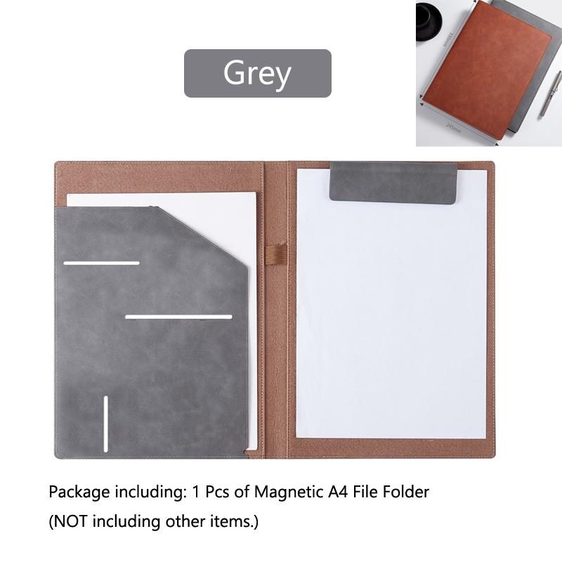 University A4 Leather Padfolio Portfolio Folder Magnetic Clipboard Business Executive Folders Documents Holder Organizer Office