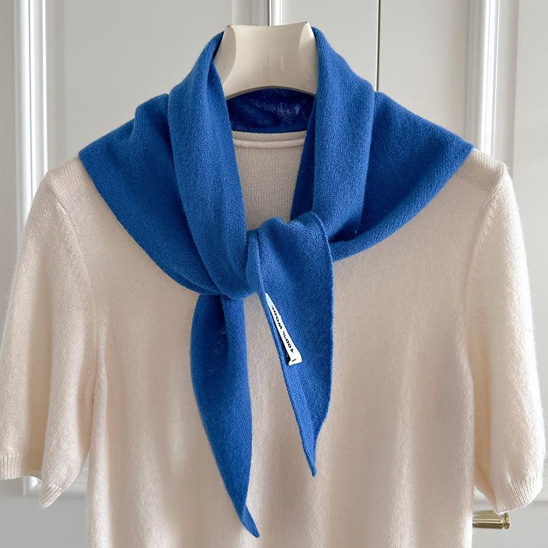 Knitted Scarf Women 100% Wool Winter Warm Scarves Solid Headband Design Thickened Shawl Soft Cashmere Pashmina Neck NEW