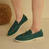 Модные женские замшевые туфли на плоской подошве, лоферы, обувь, осень, новая модная спортивная обувь для женщин 2024 года, повседневная обувь для бега, удобная обувь для ходьбы, Mujer Zapatos