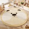 Animal Patterns Bedroom Decor Washable Carpet Cute Round Carpets for Living Room Fluffy Soft Children Floor Mat Thick Plush Rug