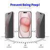 ENKAY HAT PRINCE 5Pcs For iPhone 16 Tempered Glass Film Anti-Spy Privacy Protection Screen Protector