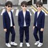 Fashion Kids Boys Suit Two-piece Gentlemen Performance Dress