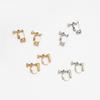 Non-Pierced Ear Clip Converter for Studs & Spirals (1 Pair)