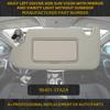 Dasbecan Gray Left Driver Side Sun Visor Compatible With Nissan Altima 2013 2014 2015 2016 2017 2018 With Mirror And Vanity Light Without Sunroof