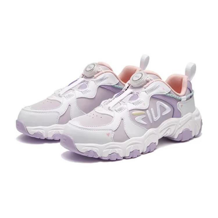 (GS) FILA Athletic Running Shoes 'Purple White' Kids' K15B341132FPP