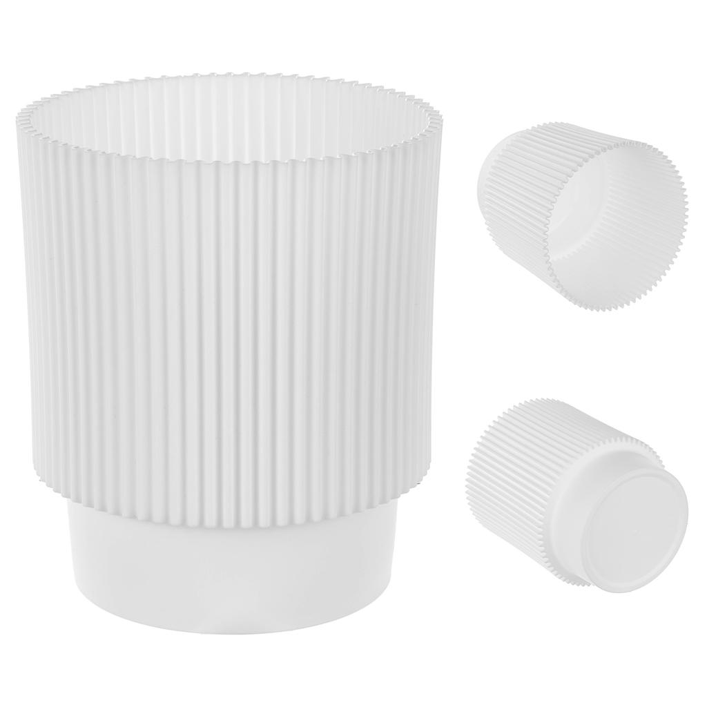 KADAX Doniczka Donica Na Kwiaty 13cm Osłonka Rośliny Kwietnik Plastikowa Biała