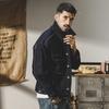 Jay Leno American Classic Active Dye Non-Fading Denim Jacket Men'S Loose Trend Handsome Tooling Jacket