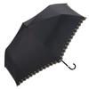 Parasol Shade Star Pattern Scallop Mini Black 50cm Completely Blackout UV Protection For Both Sunny and Rainy Folding Umbrella [2022] Wpc. 100%