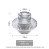 Clear UFO Shaped Small Glass Candle Holder for Table Design, Transparent Flying Saucer Tealight Candlestick, Modern Home Decor