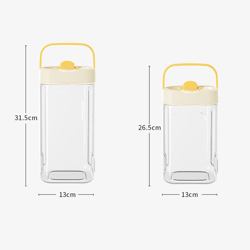 2.5/3.5L Cold Water Kettle With Faucet Portable Plastic Drink Dispenser Refrigerator Fruit Tea Bucket Liquid Beverage Container