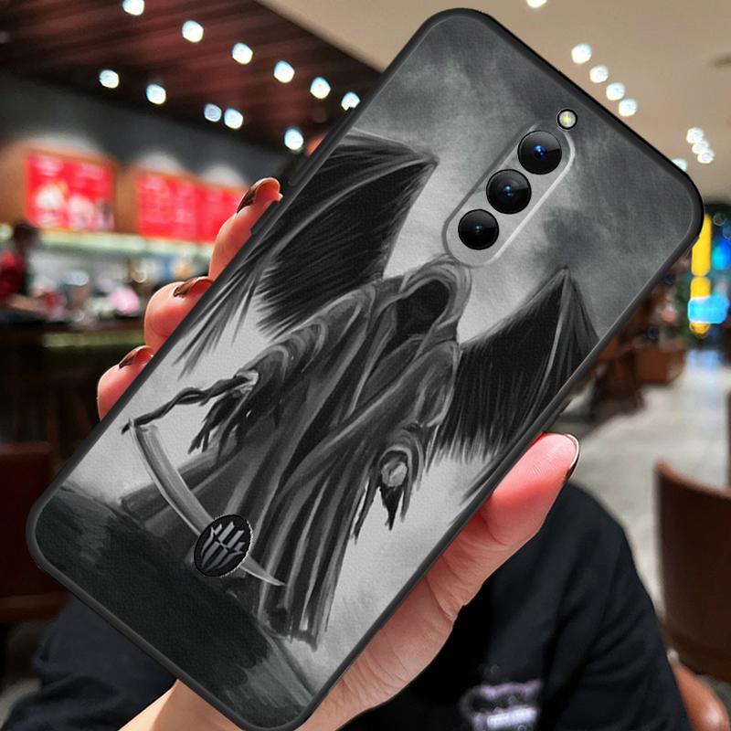 Death Grim Reaper Skull Case For ZTE Nubia Red Magic 8S 9S 10S 8 9 10 Pro Plus 6S 7S 6 7 Pro 5G 6R 11 Pro Plus Cover