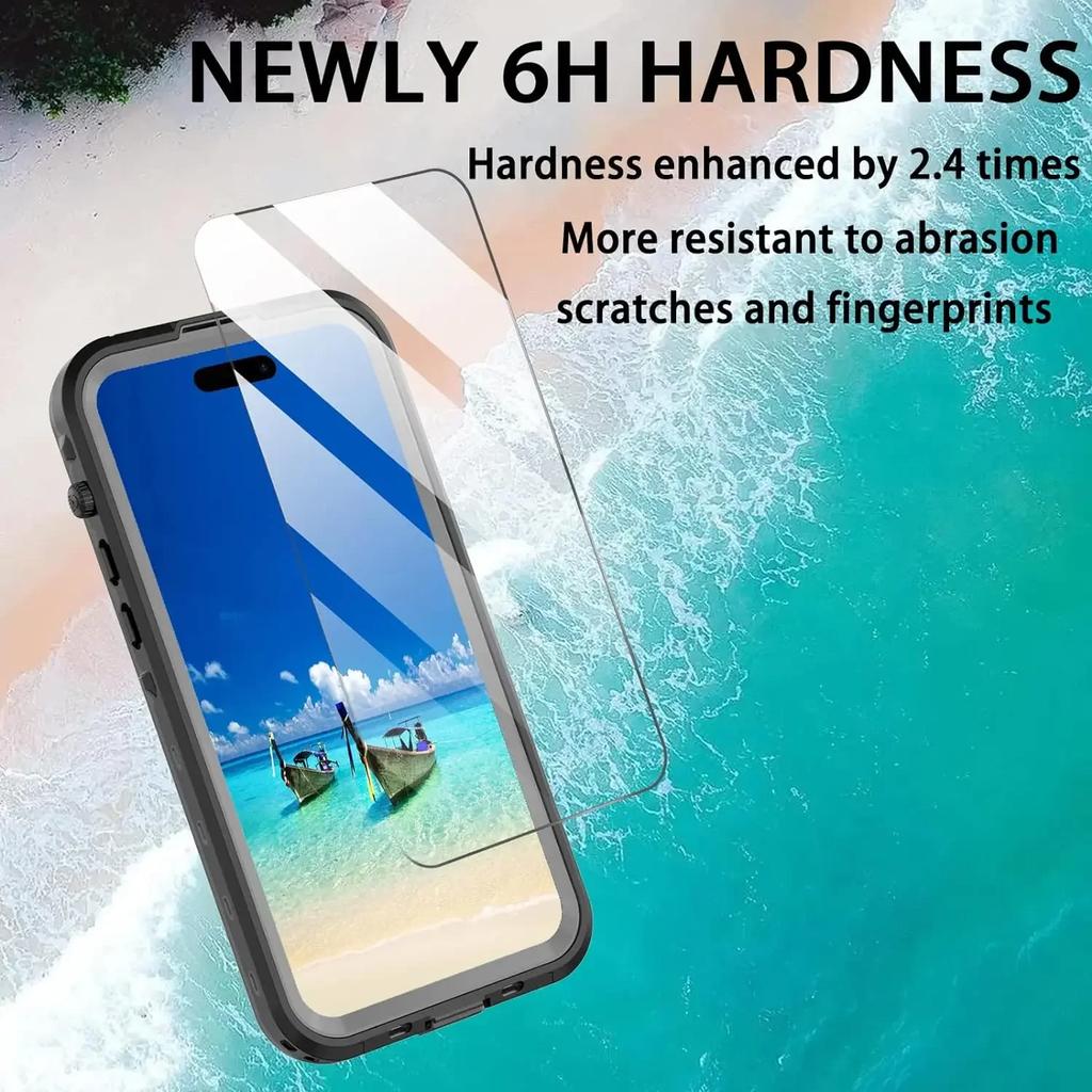 Для iPhone Air 17 17e 16e 16 15 14 Plus 13 Pro Max IP68 Водонепроницаемый Магнитный Прозрачный Чехол Для Дайвинга Плавания Полная Защита Ударопрочный