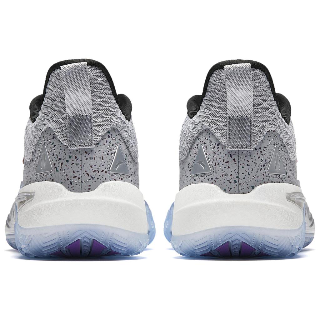 New Anta Irving Series Slip-Resistant Cushioning Support Low-Top Basketball Shoes Men's Gray Black Red 112511121S-7