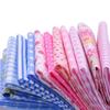 7Pcs/set 50x50cm Cotton Fabric Stash Colorful Patchwork Cotton Fabric  Handmade Accessories
