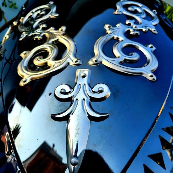 Knight Viking Shield Medieval LARP Cosplay, Stainless Steel 76.2 Cm Decorative Item Home Office Christmas New Year Father Day Gift